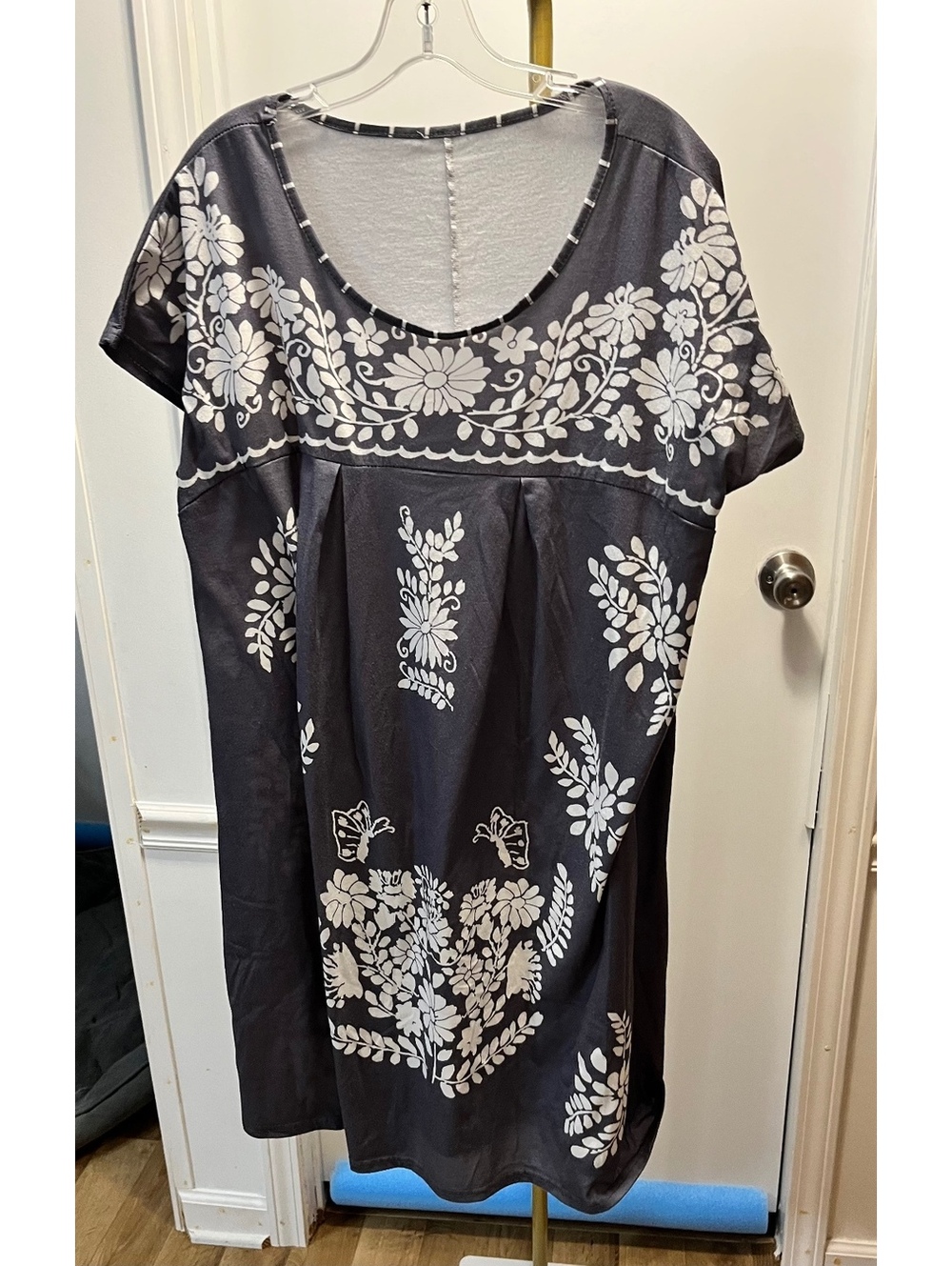 XL Women's Boho Floral Print House Dress - Comfy & Stylish!